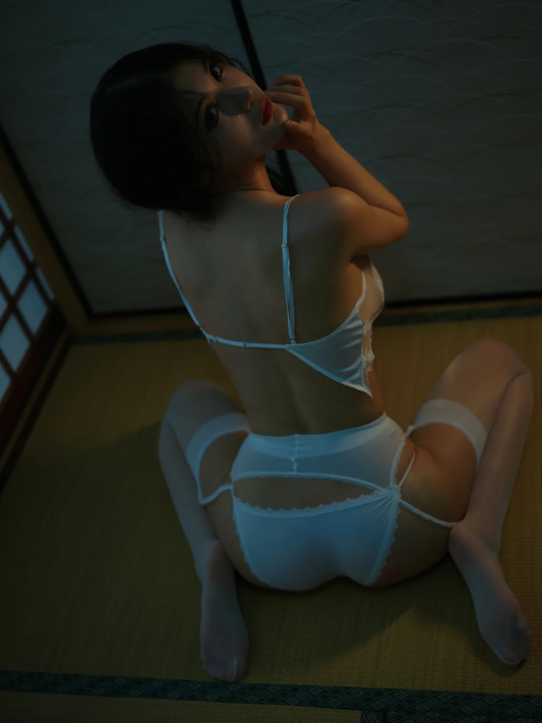 一米八的大梨子 - No.034 复活白 [23P-177MB] tg@simisebaisi 【丝足阁】016.webp